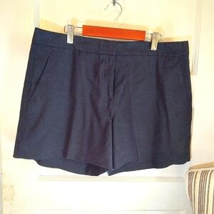 Theory Linen navy blue shorts - 12